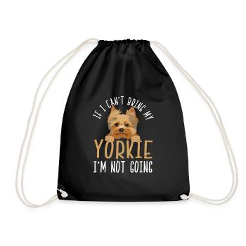 Yorkshire Terrier Yorkie Chien Cadeau - Sac de sport léger - noir - Devant