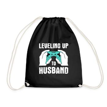 Monter de niveau au mari - Sac de sport léger - noir - Devant