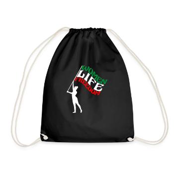Liberté de vie des femmes - Femmes iraniennes mignonnes - Sac de sport léger - noir - Devant