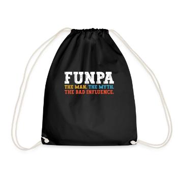 Funpa Definition Der Mann Der Mythos Der - Turnbeutel - Schwarz - Vorne