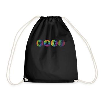 Badminton Idée cadeau Sport Design - Sac de sport léger - noir - Devant