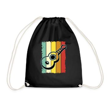 Ukuleles Vitage - Drawstring Bag - black - Front