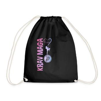Krav Maga Apparel Israeli Self - Drawstring Bag - black - Front