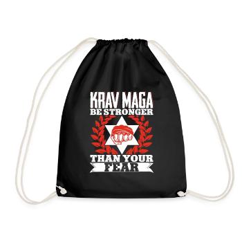 Krav Maga Apparel Israeli Self - Turnbeutel - Schwarz - Vorne