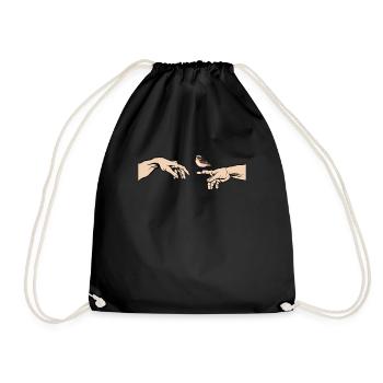 Whinchat Bird of the Year Whinchat - Drawstring Bag - black - Front