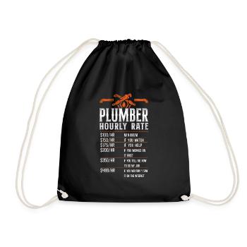 Plombier Plombier Plombier Vintage Plombier - Sac de sport léger - noir - Devant