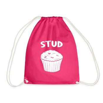 Simple and Cute Stud Muffi - Turnbeutel - Fuchsia - Vorne