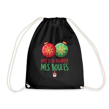 Pull Moche Drole De Noel Femme Vêtements - Sac de sport léger - noir - Devant