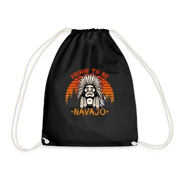 Stolz darauf, Navajo-Indianer zu sein - Turnbeutel - Schwarz - Vorne