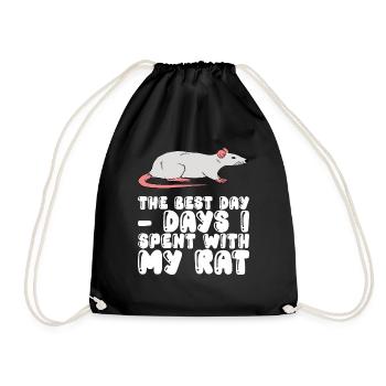 Jours avec mon rat - Sac de sport léger - noir - Devant