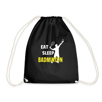 Badminton Idée cadeau Sport Design - Sac de sport léger - noir - Devant