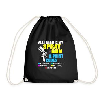 Tout ce dont j’ai besoin, c’est de mon pistolet de pulvérisation et de mes codes de peinture Carrosserie - Sac de sport léger - noir - Devant