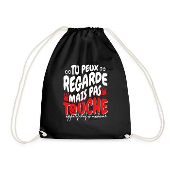 Valentines Day Femme Humour Saint - Sac de sport léger - noir - Devant