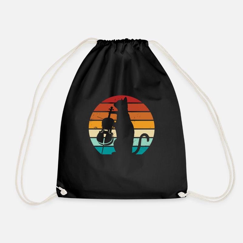 Cello Lustiges Geschenk Viola - Turnbeutel - Schwarz