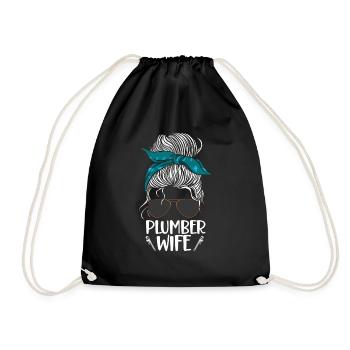 Plomberie Plombier Femme Lunettes de soleil - Sac de sport léger - noir - Devant