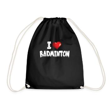 Badminton Idée cadeau Sport Design - Sac de sport léger - noir - Devant