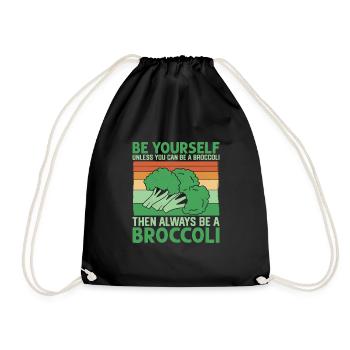 Toujours être un légume de légumes de brocoli - Sac de sport léger - noir - Devant