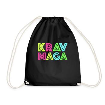 Krav Maga Apparel Israeli Self - Drawstring Bag - black - Front