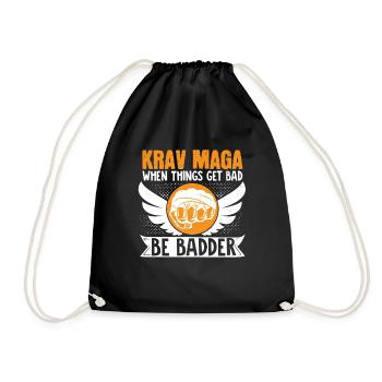 Krav Maga Apparel Israeli Self - Turnbeutel - Schwarz - Vorne