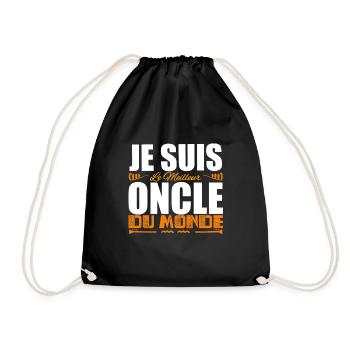 Je Suis Le Meilleur Oncle Du Monde, Cadeau oncle. - Sac de sport léger - noir - Devant