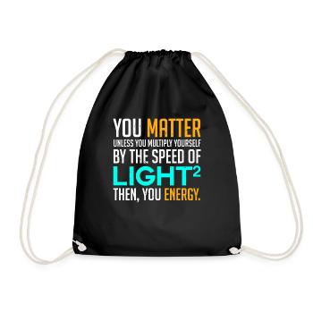 Vintage Scientific Discussions Distressed - Drawstring Bag - black - Front