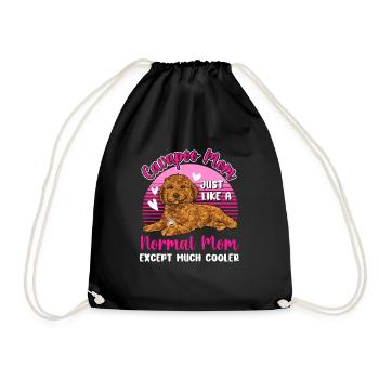 Cavapoo Cavoodle Capoodle Chien - Sac de sport léger - noir - Devant