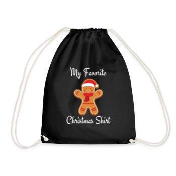 Ma chemise de Noël préférée - Sac de sport léger - noir - Devant