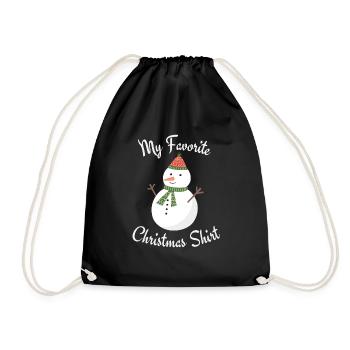Ma chemise de Noël préférée - Sac de sport léger - noir - Devant