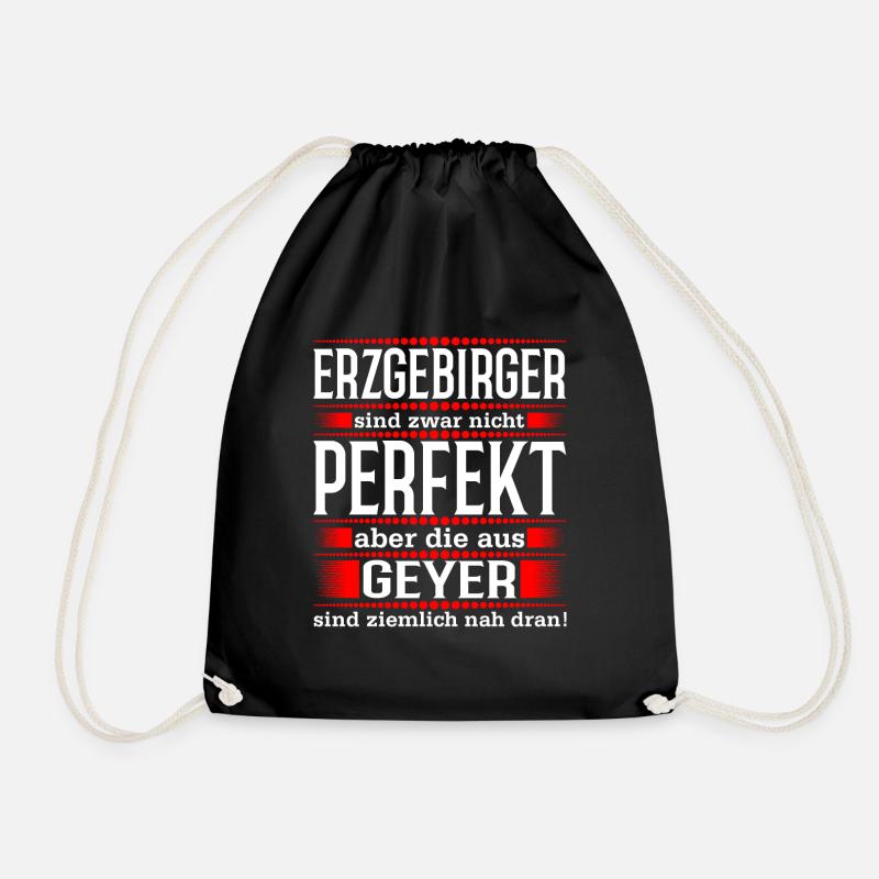 Erzgebirge Geyer - Turnbeutel - Schwarz
