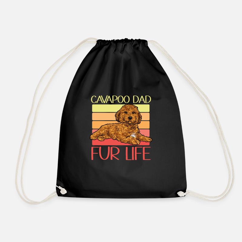 Cavapoo Cavoodle Capoodle Hund - Turnbeutel - Schwarz