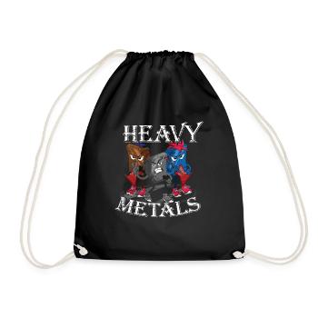 Chemical Element Heavy Rock Hand Metal Musik Liebhaber - Turnbeutel - Schwarz - Vorne