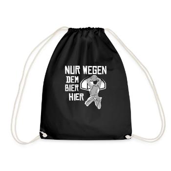 Basketball Geschenkidee Sport Design - Turnbeutel - Schwarz - Vorne