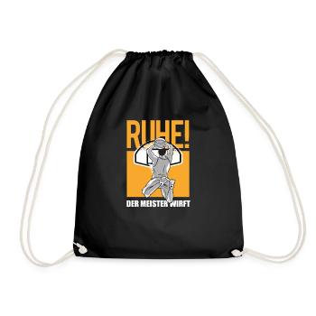 Basketball Geschenkidee Sport Design - Turnbeutel - Schwarz - Vorne