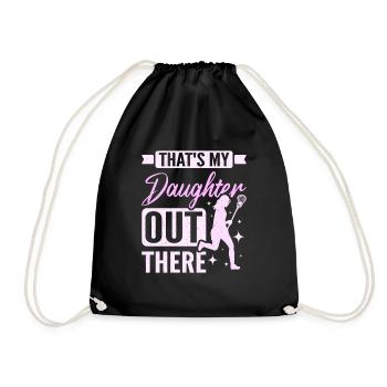 That's my daughter out there Lacrosse - Turnbeutel - Schwarz - Vorne