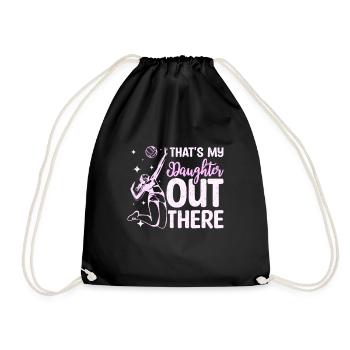 C’est ma fille là-bas - Sac de sport léger - noir - Devant