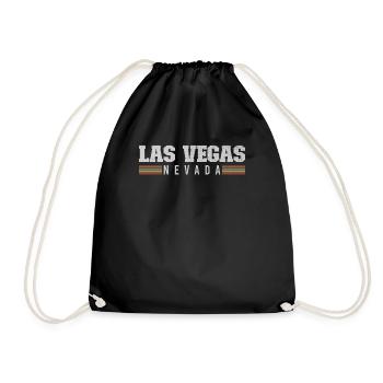Las Vegas Nevada Wüstenstadt Party Gambling Trip - Turnbeutel - Schwarz - Vorne