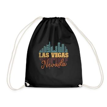 Las Vegas Nevada Wüstenstadt Party Gambling Trip - Turnbeutel - Schwarz - Vorne