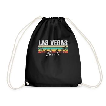 Las Vegas Nevada Wüstenstadt Party Gambling Trip - Turnbeutel - Schwarz - Vorne
