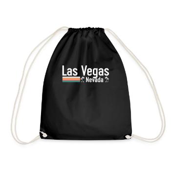 Las Vegas Nevada Wüstenstadt Party Gambling Trip - Turnbeutel - Schwarz - Vorne