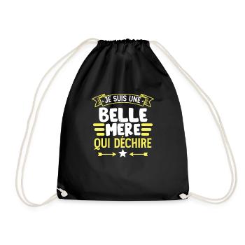 Belle-Mère Amusante - Sac de sport léger - noir - Devant