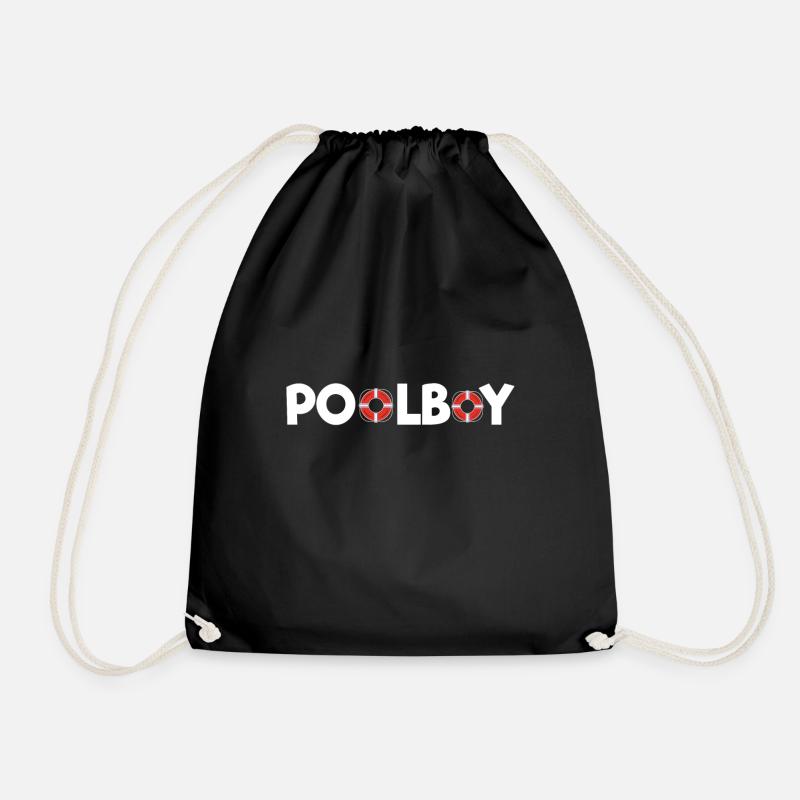 Pool Boy Swimming Pool - Bademeister - Turnbeutel - Schwarz