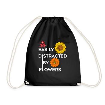 Bouquet de fleurs de jardinier Funny Saying - Sac de sport léger - noir - Devant