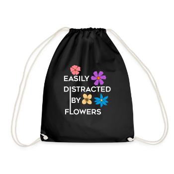 Distrait par les fleurs Hobby Florist Bouquet - Sac de sport léger - noir - Devant
