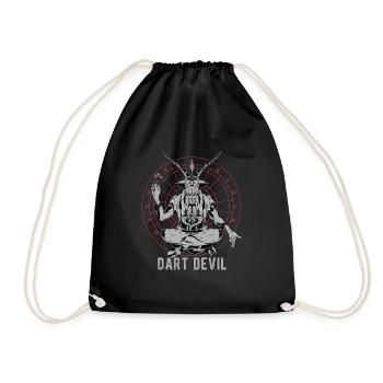 Joueur de fléchettes Diable Fléchettes Drôle de - Sac de sport léger - noir - Devant