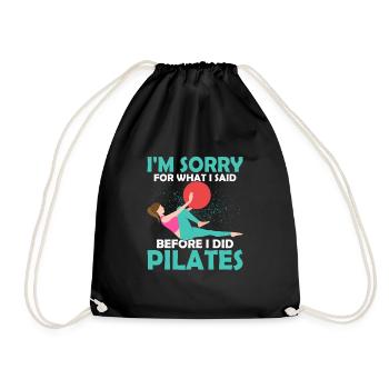 Je suis désolé pour ce que j’ai dit avant de faire Pilates exe - Sac de sport léger - noir - Devant