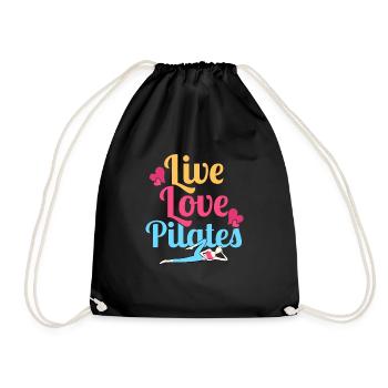 Live Love Pilates Fitness Exercice - Sac de sport léger - noir - Devant