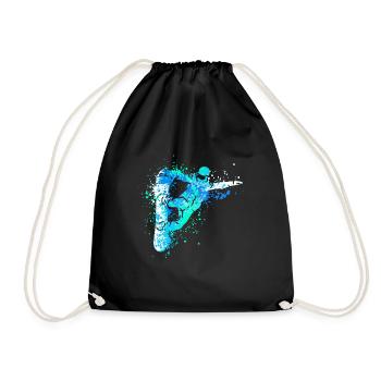 Splash Art Sports d’hiver Snowboarder - Sac de sport léger - noir - Devant
