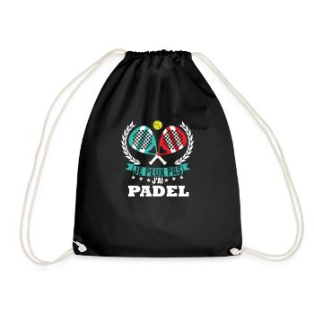 Joueur De Padel Dicton Drôle - Sac de sport léger - noir - Devant