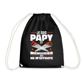 Papy Et Menuisier - Sac de sport léger - noir - Devant