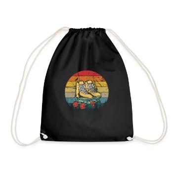 Patins à roulettes Patins à roues alignées Cadeau femme homme - Sac de sport léger - noir - Devant